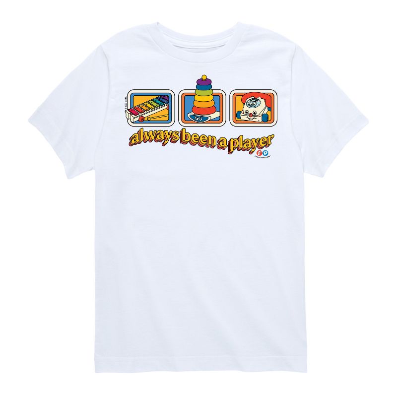 تي شيرت جرافيكي بأكمام قصيرة للأولاد من فيشر برايس - لاعب مدى الحياة