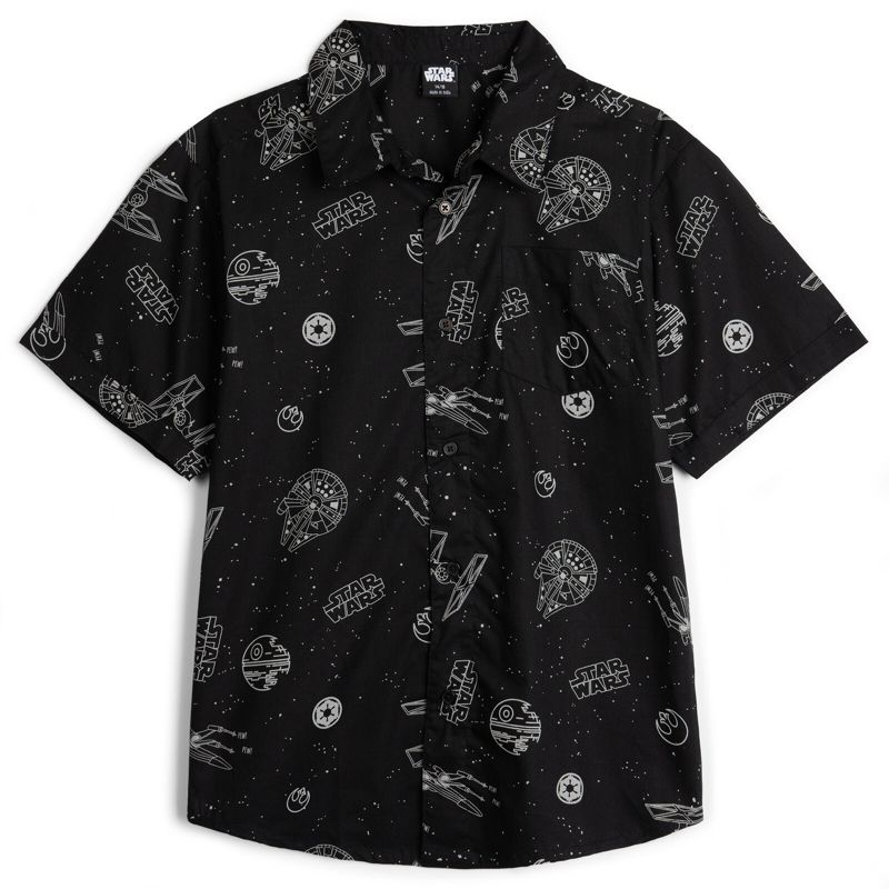 STAR WARS Hawaiian Button Down Dress Shirt Toddler to Big Kid