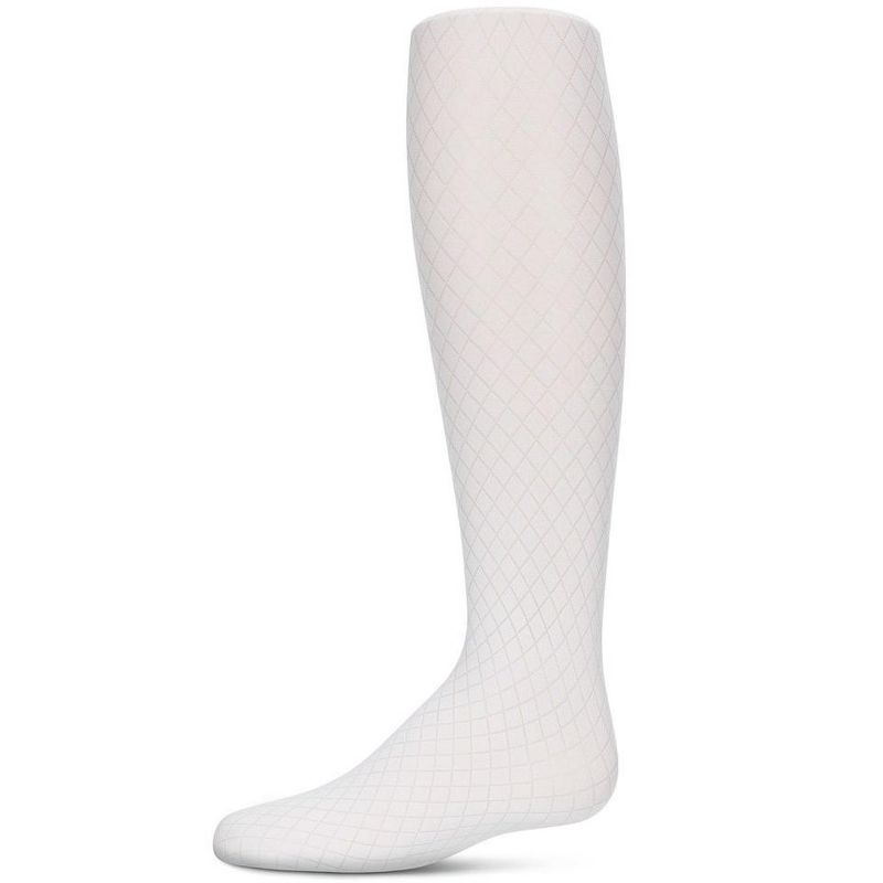 Memoi Girls' Diamond Semi Opaque Nylon Tights