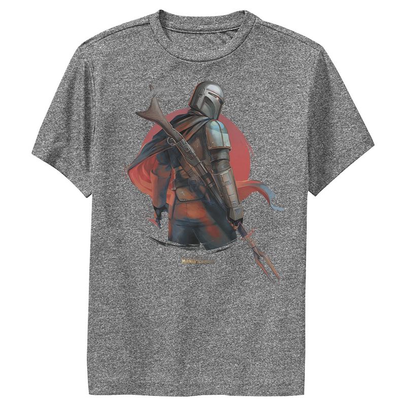 تي شيرت أداء Star Wars The Mandalorian Dusty Sunset للأولاد