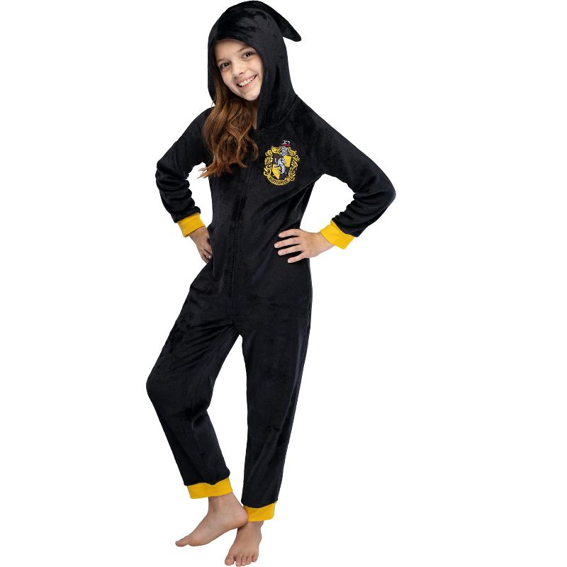 Harry Potter Unisex Kids Hooded Pajama Union Suit