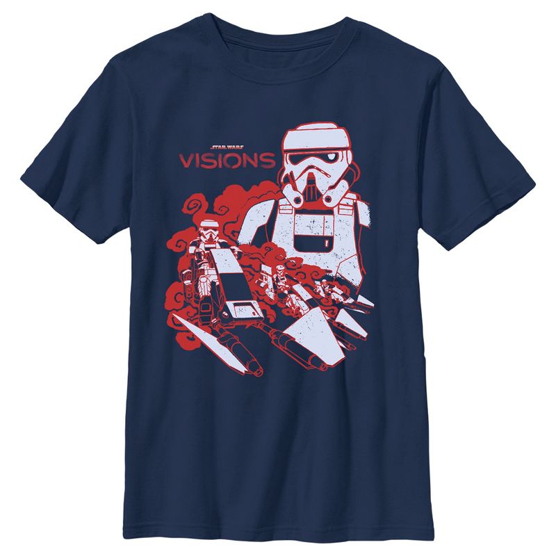 تي شيرت Star Wars: Visions Stormtroopers in Action للأولاد