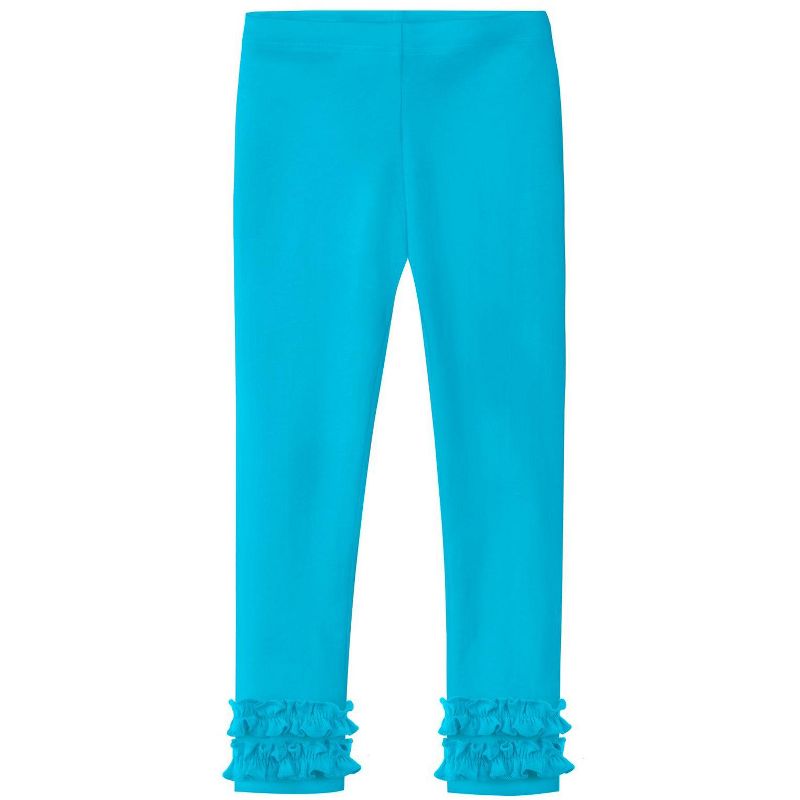 City Threads USA-Made Girls Soft Cotton Ruffle Leggings