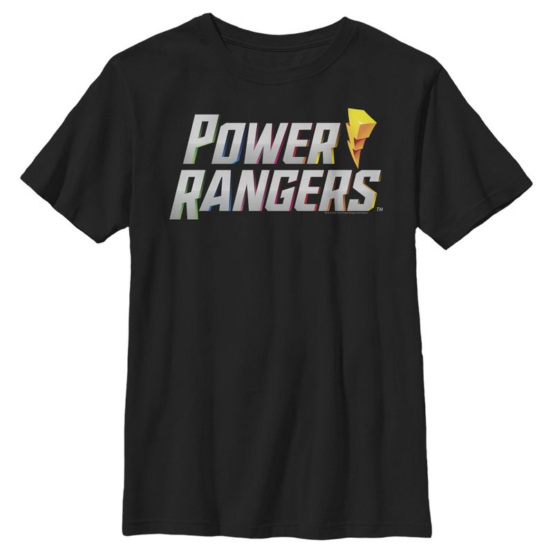 Boy's Power Rangers Lightning Bolt Logo T-Shirt