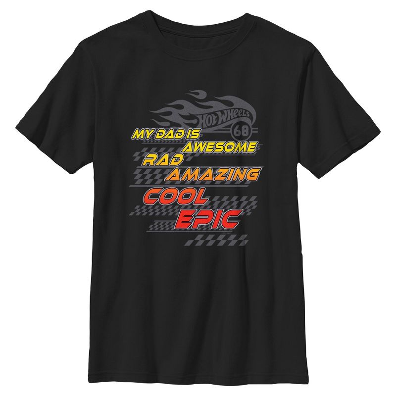 Boy's Hot Wheels My Dad Is Awesome T-Shirt