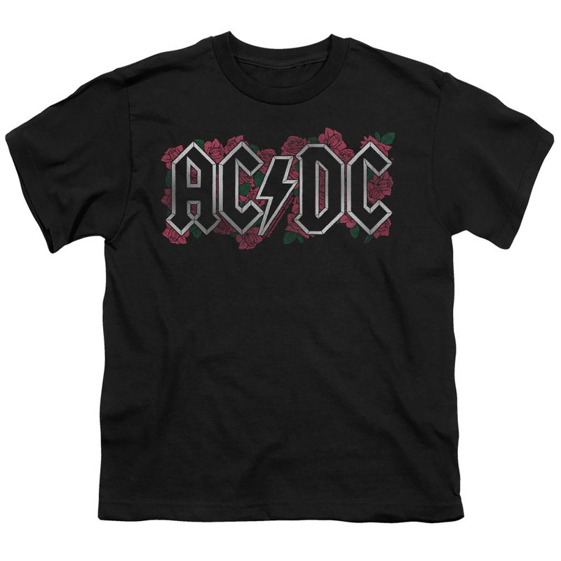 تي شيرت بشعار ACDC Roses للأولاد