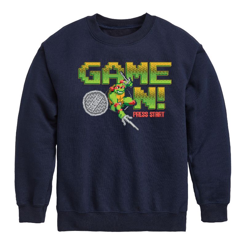 Boys' - Teenage Mutant Ninja Turtles - Game On Raph Graphic Long Sleeve Fleece Sweatshirt