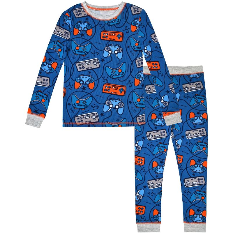 Sleep On It Boys 2-Piece Super Soft Jersey Long Sleeve Snug-Fit Pajama Set - Toddler Pajamas to Boys Pajama Sets