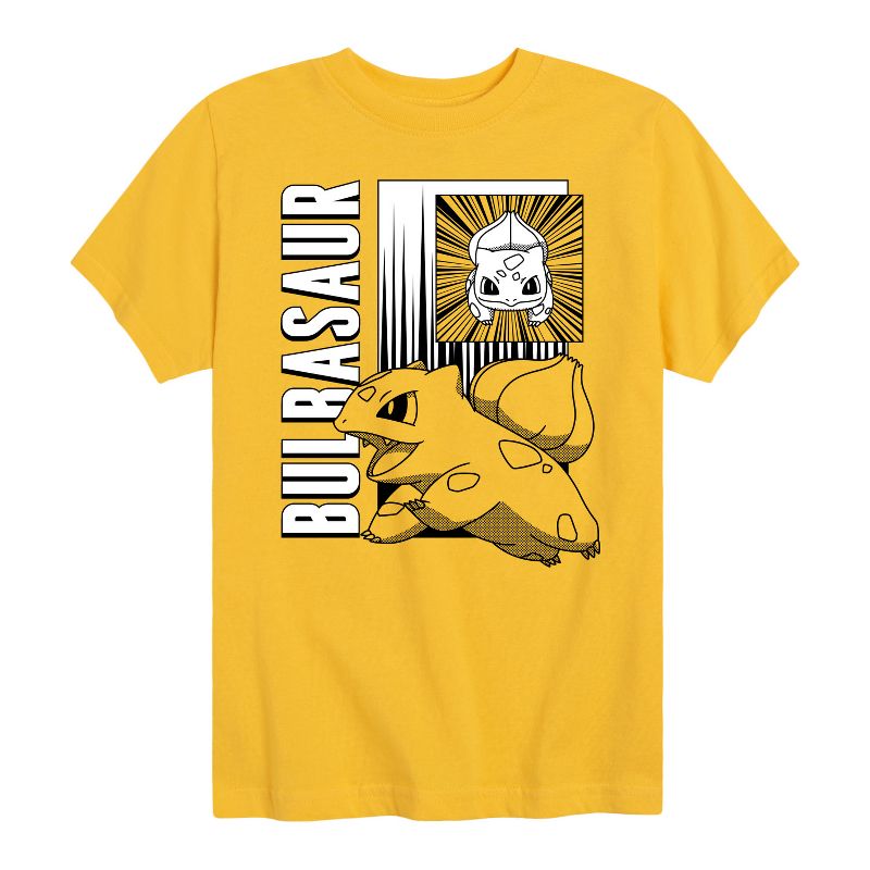 تي شيرت جرافيكي بأكمام قصيرة للأولاد - بوكيمون - معركة أنمي بولباسور