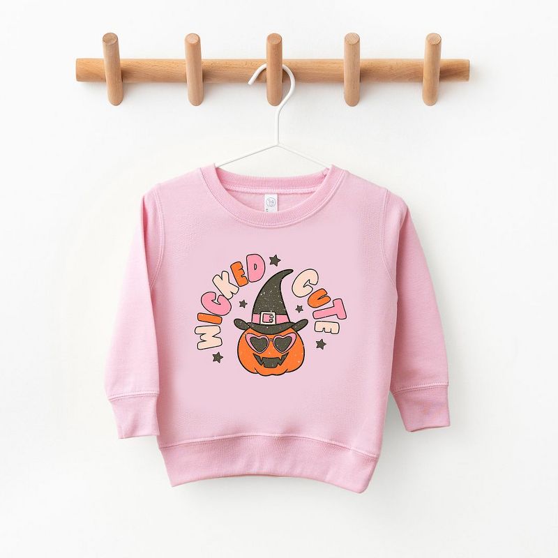 The Juniper Shop Wicked Cute Pumpkin Toddler Graphic Sweatshirt