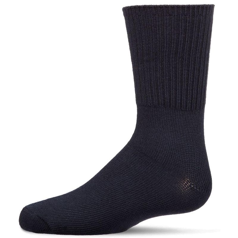 Memoi Kids Ribbed Moisture-Wicking Crew Socks