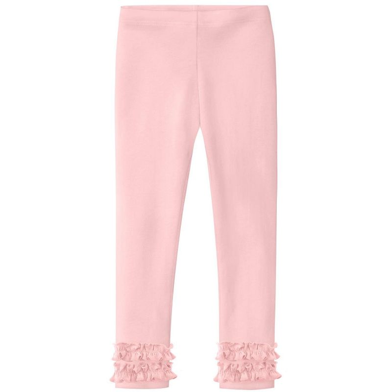 City Threads USA-Made Girls Soft Cotton Ruffle Leggings