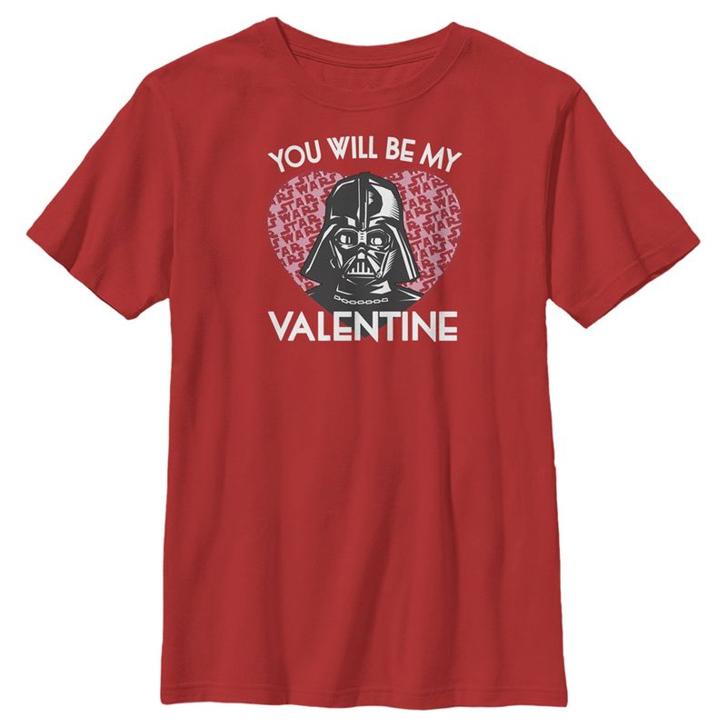 Boy's Star Wars Valentine Darth Vader Invitation T-Shirt
