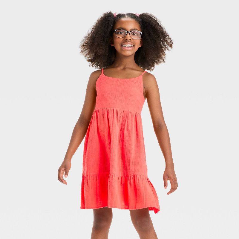 Girls' Sleeveless Woven Dress - Cat & Jack™