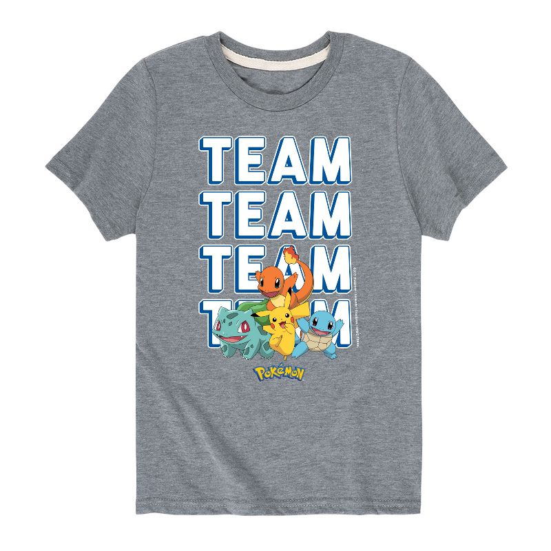 Boys' - Pokémon - Team Player Short Sleeve Graphic T-Shirt