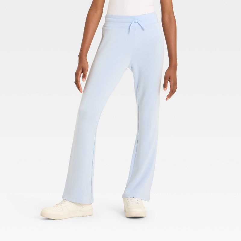 Girls' Modal French Terry Flare Pants - All In Motion™