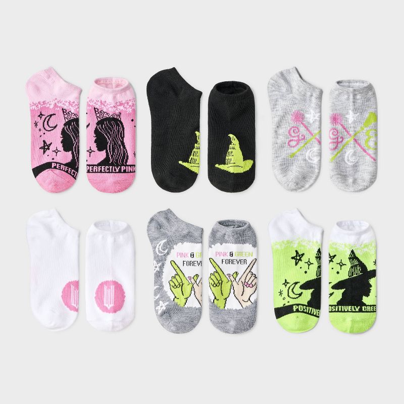 Girls' Wicked 6pk No Show Socks