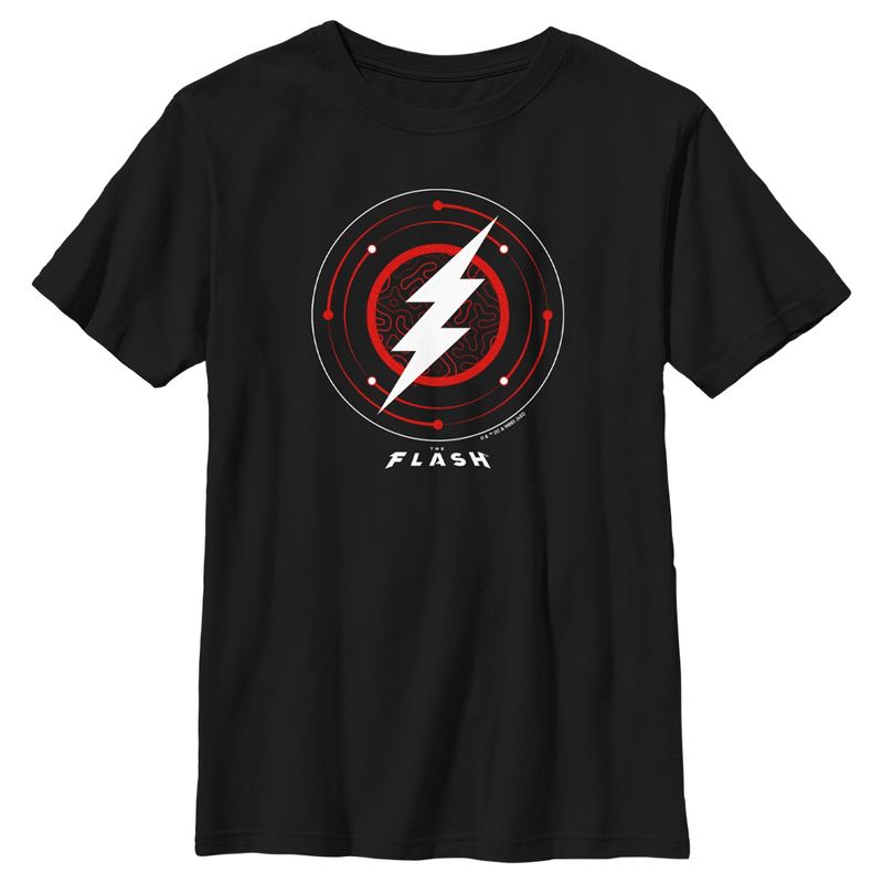 Boy's The Flash White Lightning Bolt Stamp T-Shirt