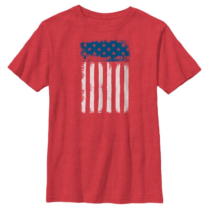 Boy's Lost Gods Fourth of July  Streak American Flag T-Shirt