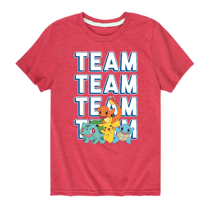 Boys' - Pokémon - Team Player Short Sleeve Graphic T-Shirt