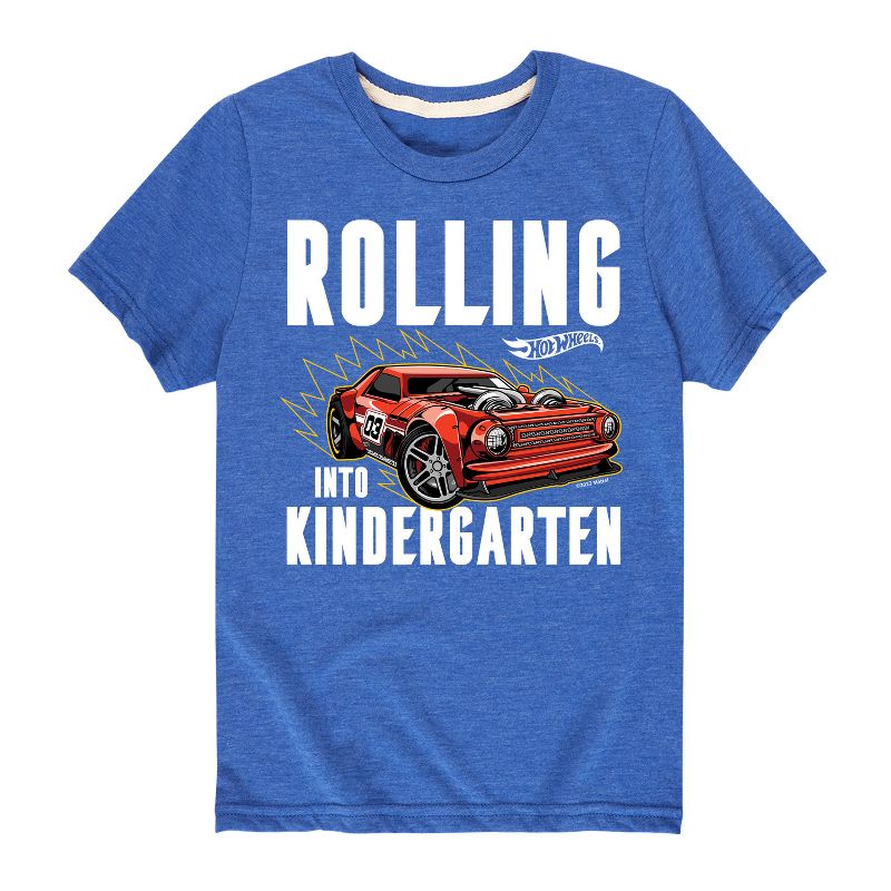 Boys' - Hot Wheels - Rolling Into Kindergarten Short Sleeve Graphic T-Shirt
