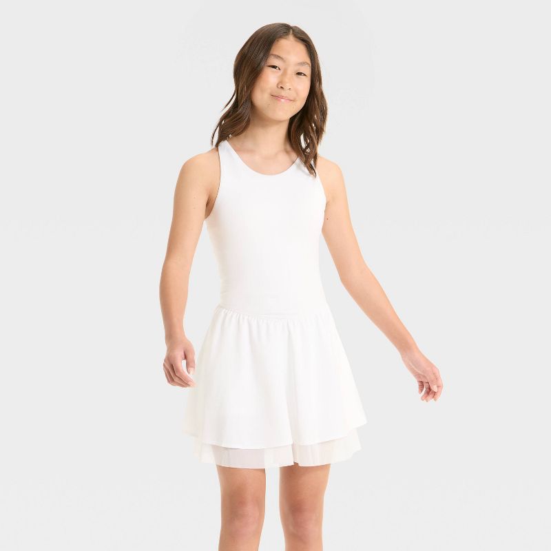 Girls' Knit Double Layer Dress - All In Motion™