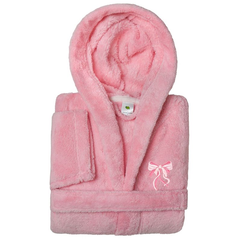 رداء حمام بغطاء رأس مزدوج ناعم من Linum Kids مصنوع من البوليستر بنسبة 100% فائق النعومة - TURTLE، KIDS65-DESIGN