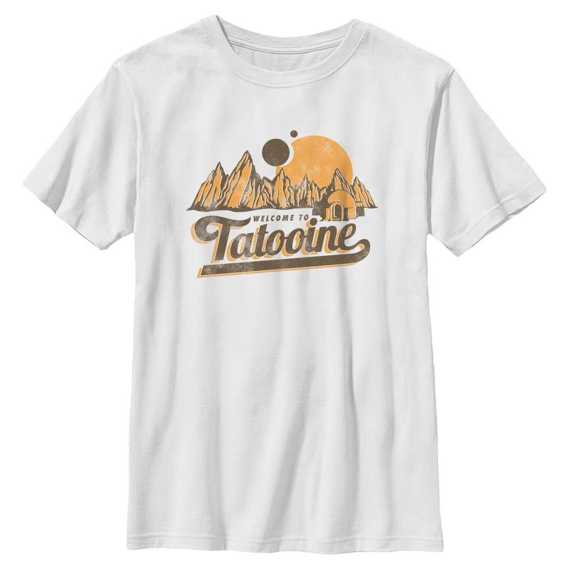Boys Star Wars Welcome To Tatooine T Shirt
