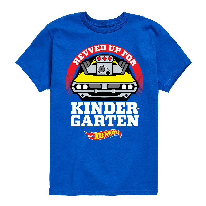 Boys' - Hot Wheels - Revved Up For Kindergarten Short Sleeve Graphic T-Shirt