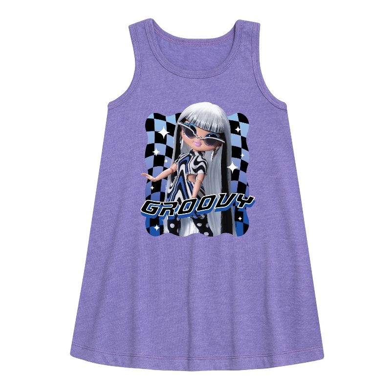 Girls' - LOL Surprise! - Groovy Babe Graphic Sleeveless Aline Dress