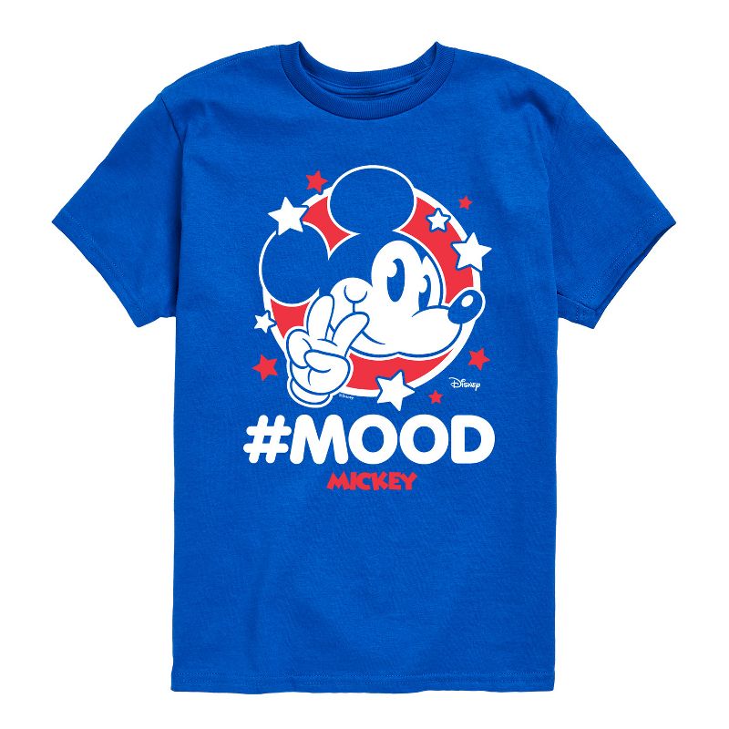 Boys' - Disney - Mickey Mouse Hashtag Mood Short Sleeve Graphic T-Shirt