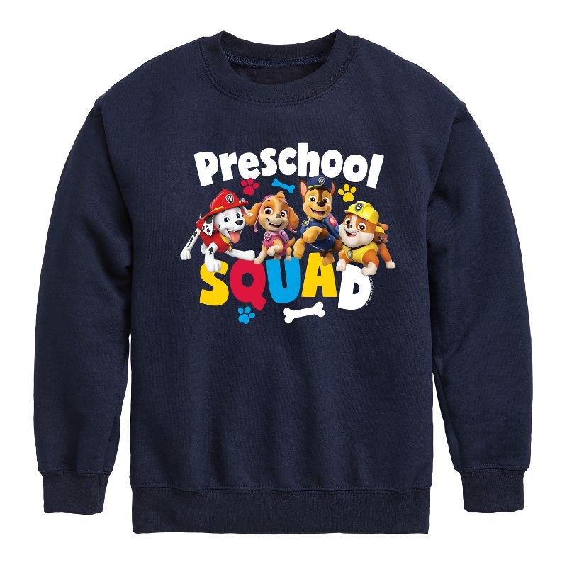 Boys' - Paw Patrol - Squad Preschool Graphic Long Sleeve Fleece Sweatshirt
