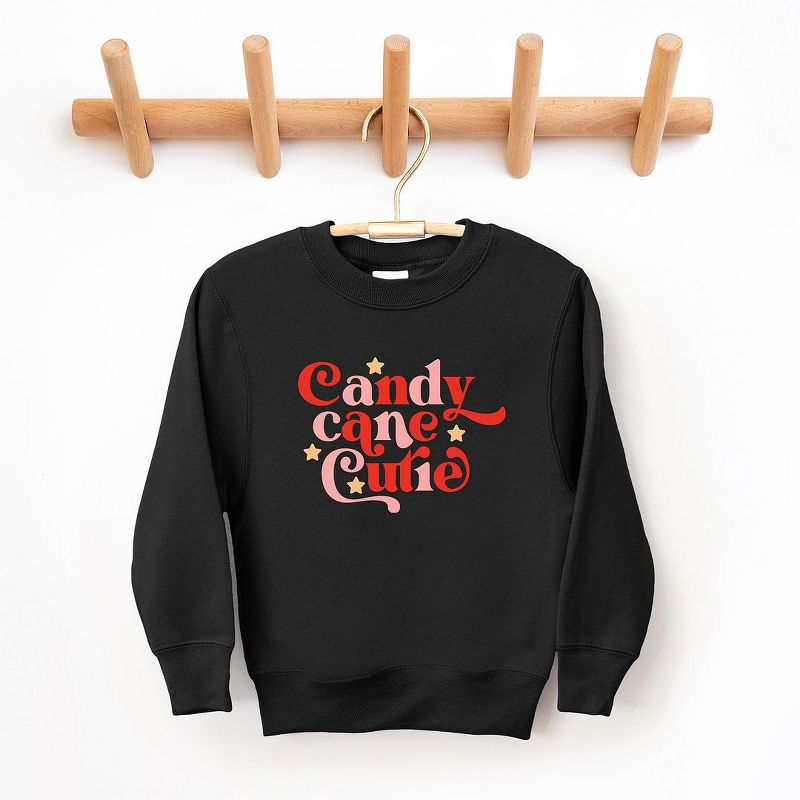The Juniper Shop Candy Cane Cutie Stars Toddler Graphic Sweatshirt