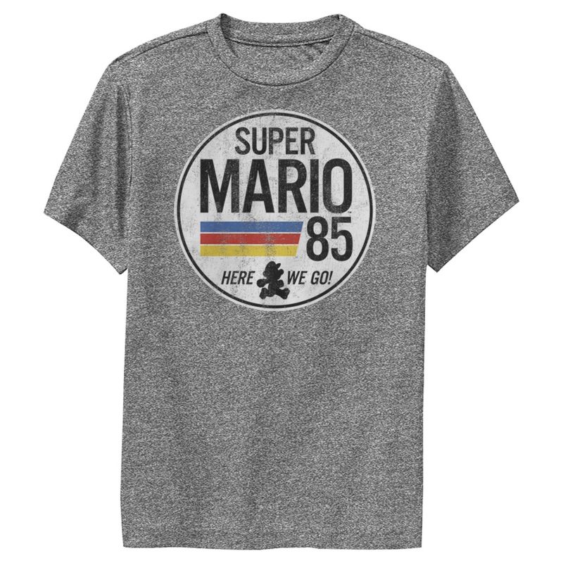 Boy's Nintendo Super Mario Retro Rainbow Ring Performance Tee