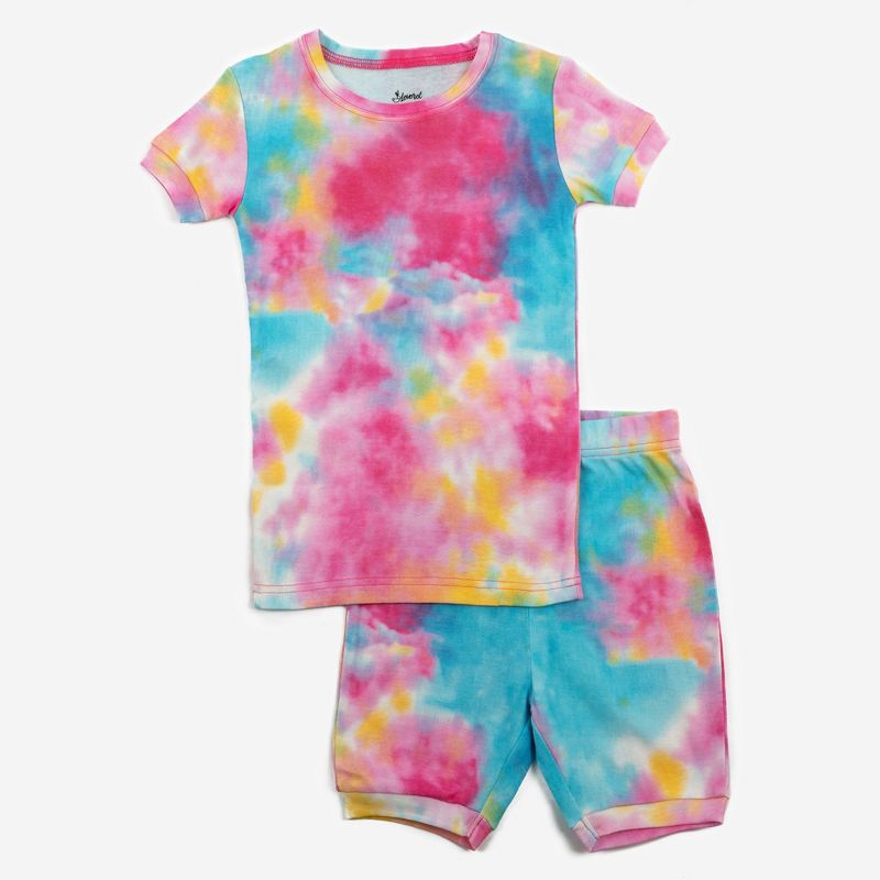 بيجامات قصيرة من القطن المصبوغ بالربطة للأطفال من ليفيريت، قطعتين (الجزء الثاني)