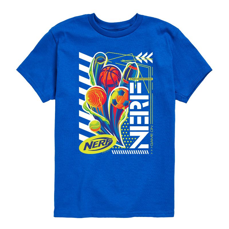تي شيرت NERF Sports Game On للأولاد بأكمام قصيرة ورسومات جرافيكية