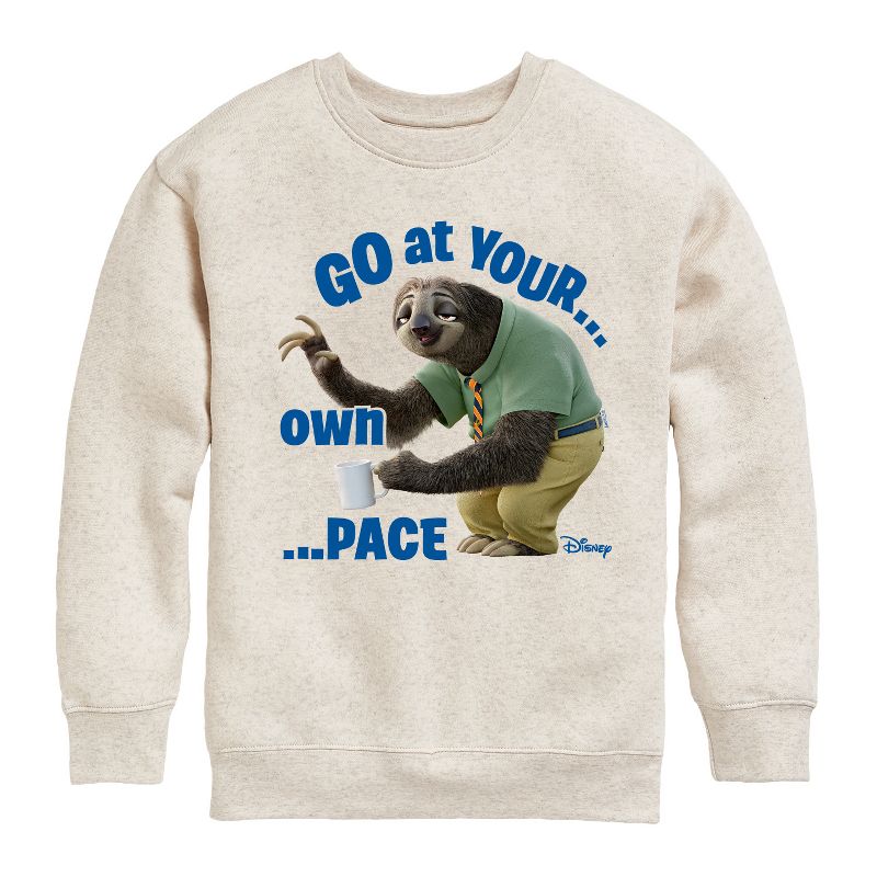 Boys' - Disney - Your Own Pace Graphic Long Sleeve Fleece Sweatshirt
