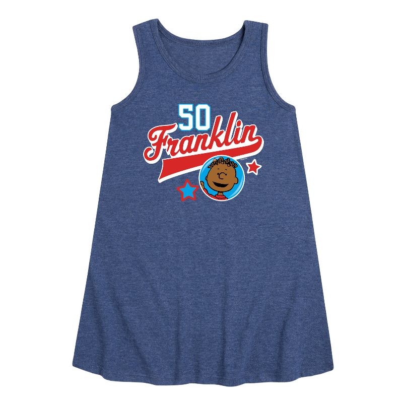 Girls' - Peanuts - Franklin Athletic 50 Graphic Sleeveless Aline Dress