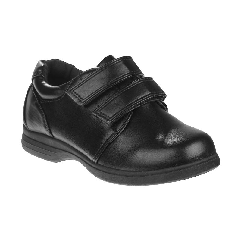 Josmo Toddler Boys’ Double Hook and Loop School Dress Shoes - Black