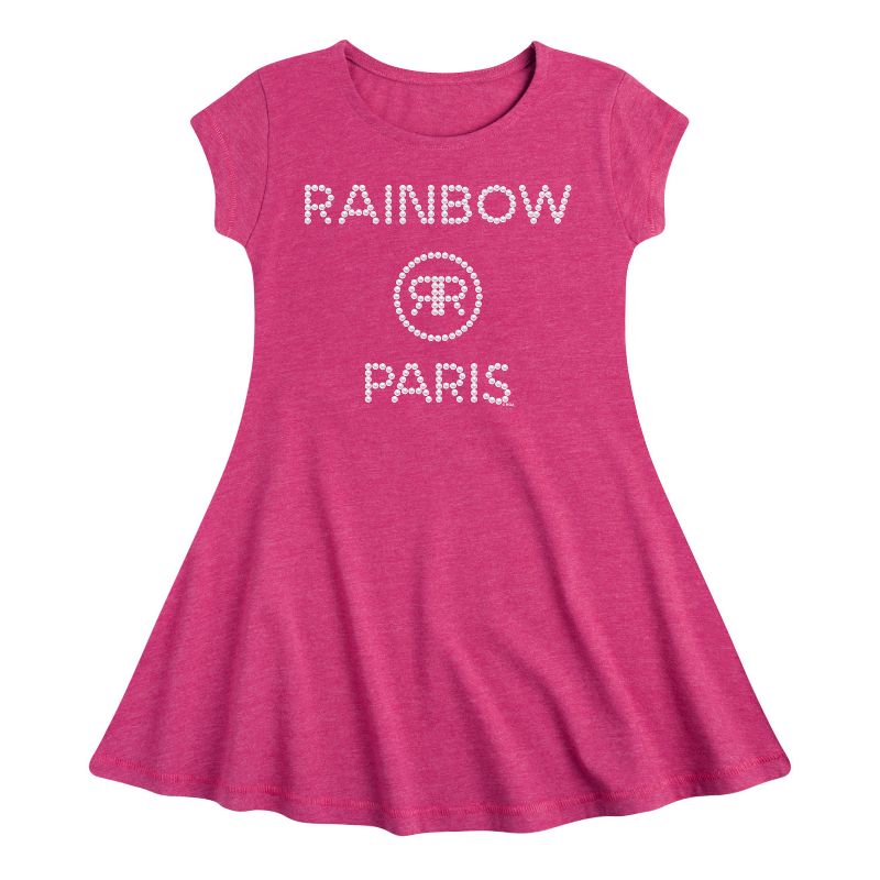 Girls' - Rainbow High - Rainbow Paris Pearls Fit & Flair Cap Sleeve Dress