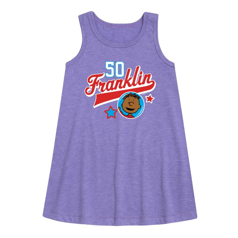 Girls' - Peanuts - Franklin Athletic 50 Graphic Sleeveless Aline Dress