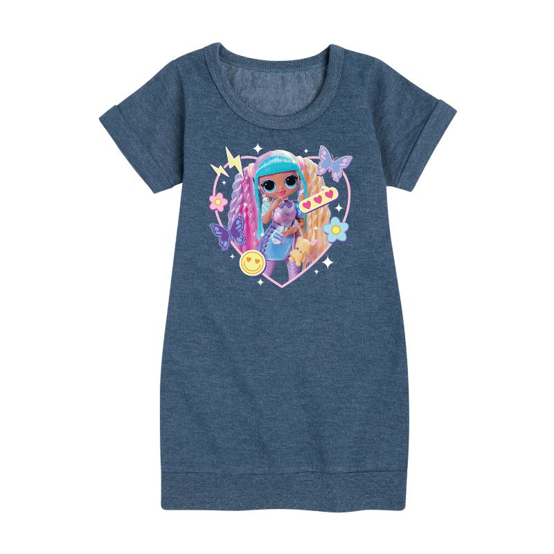 فستان بناتي من مفاجأة LOL! - كاندي ليشس، فراشات، وقلوب، من الصوف بأكمام قصيرة