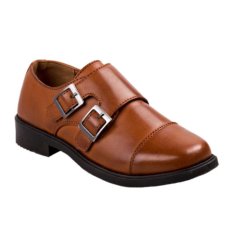 Josmo Boy's Metal Buckle Accent Dress Oxford Boys' Shoes - Comfortable Uniform Formal Boys' Shoes