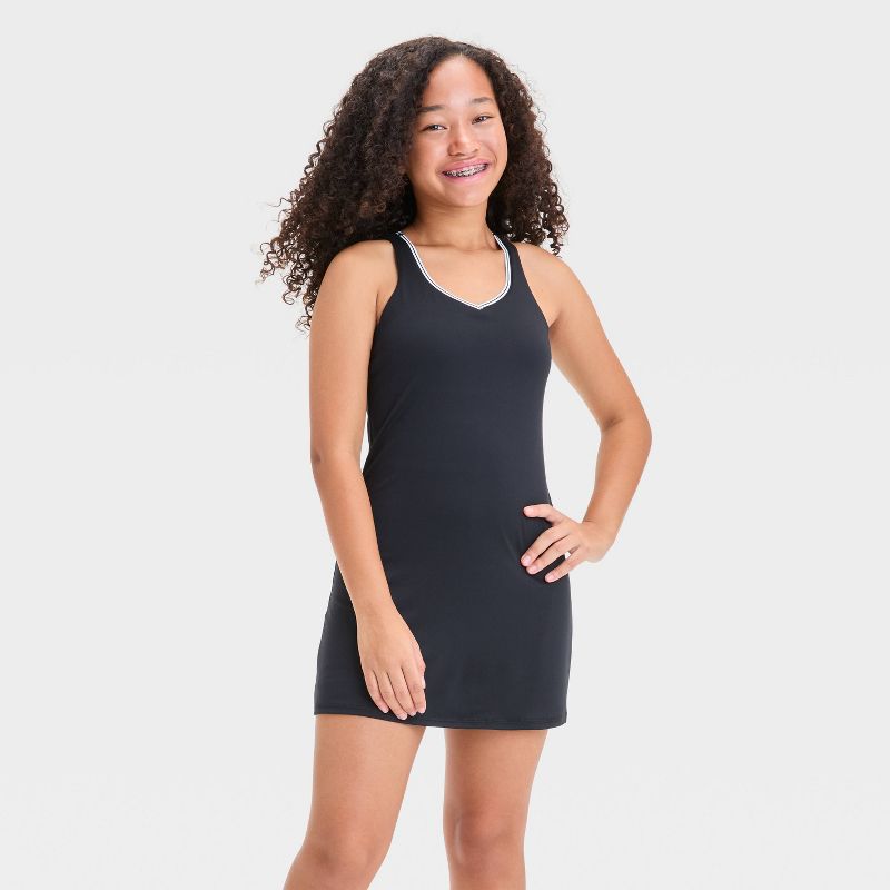 Girls' Contrast Trim Active Dress - All In Motion™
