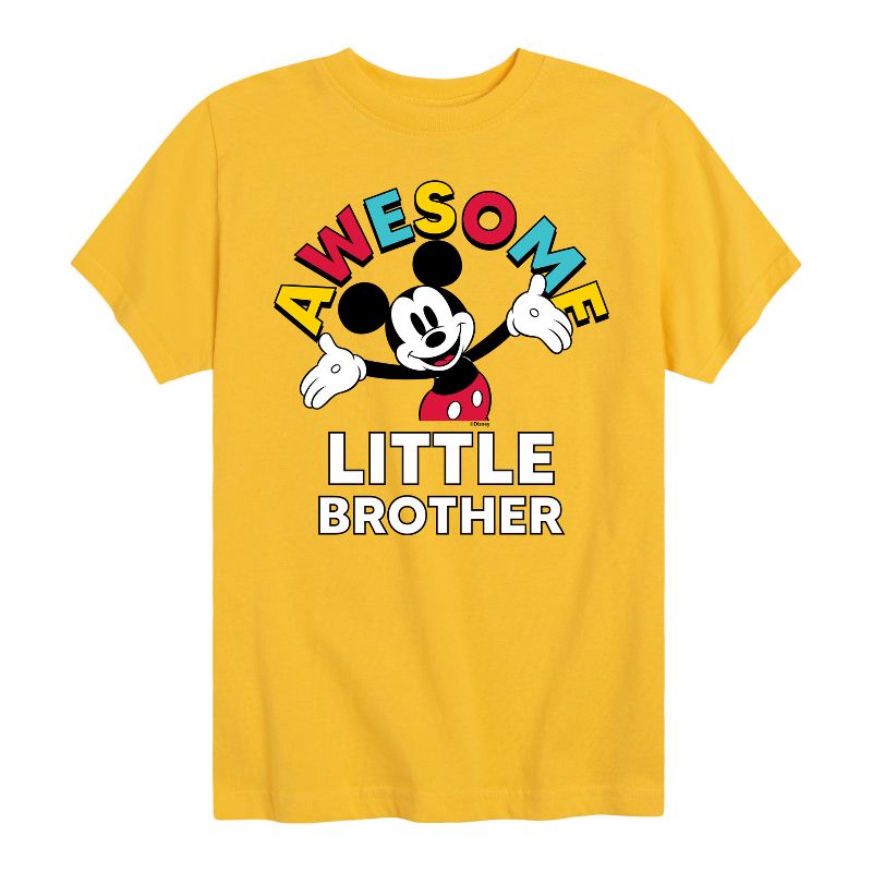 Boys' - Disney - Awesome Little Brother Short Sleeve Graphic T-Shirt