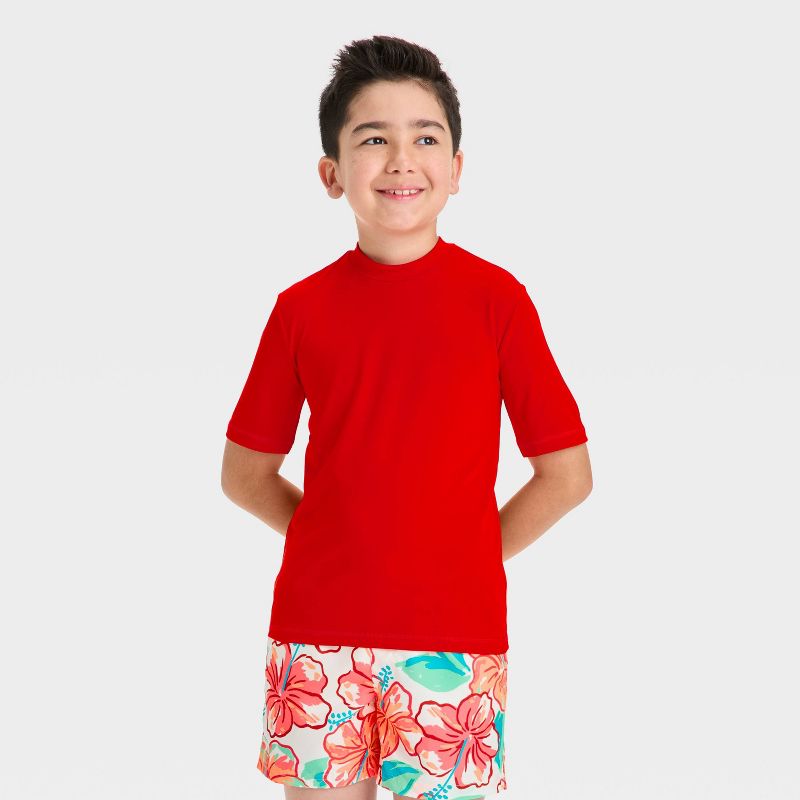 Boys' Short Sleeve Rash Guard Top - Cat & Jack™