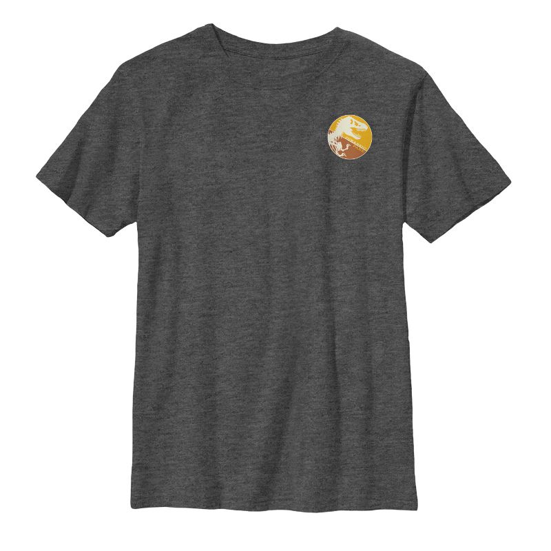 Boy's Jurassic Park T. Rex Logo Badge T-Shirt