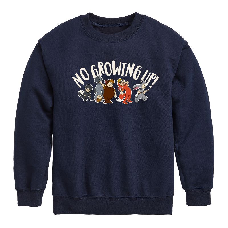 Boys' - Disney - Peter Pan Graphic Long Sleeve Fleece Sweatshirt