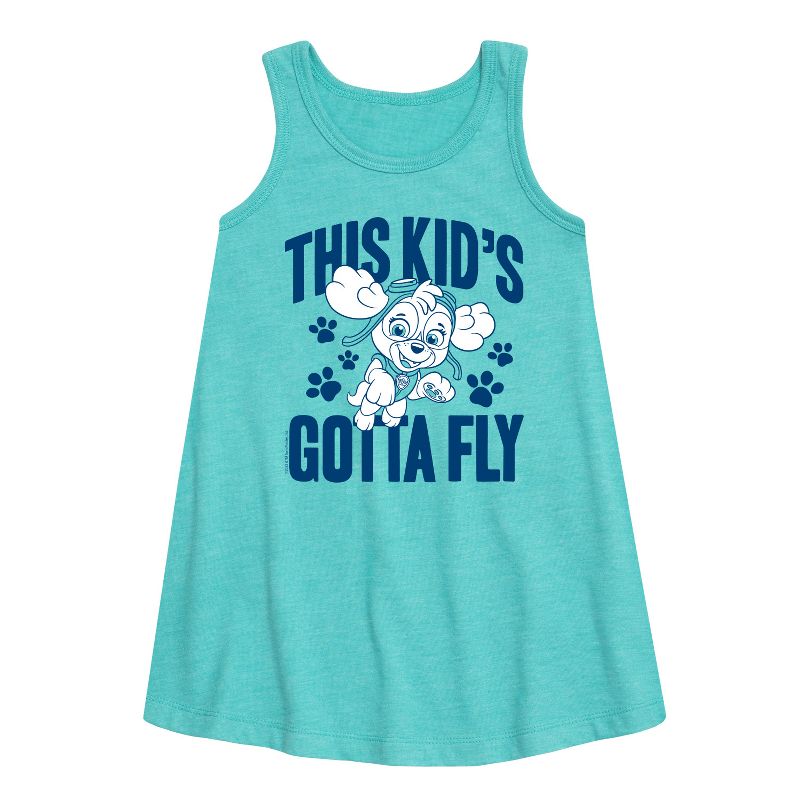 Girls' - Paw Patrol - This Kid's Gotta Fly Graphic Sleeveless Aline Dress