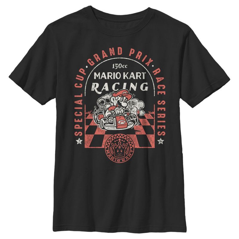 تي شيرت للأولاد من نينتندو ماريو كارت ريسينغ جراند بريكس سبيشل كاب